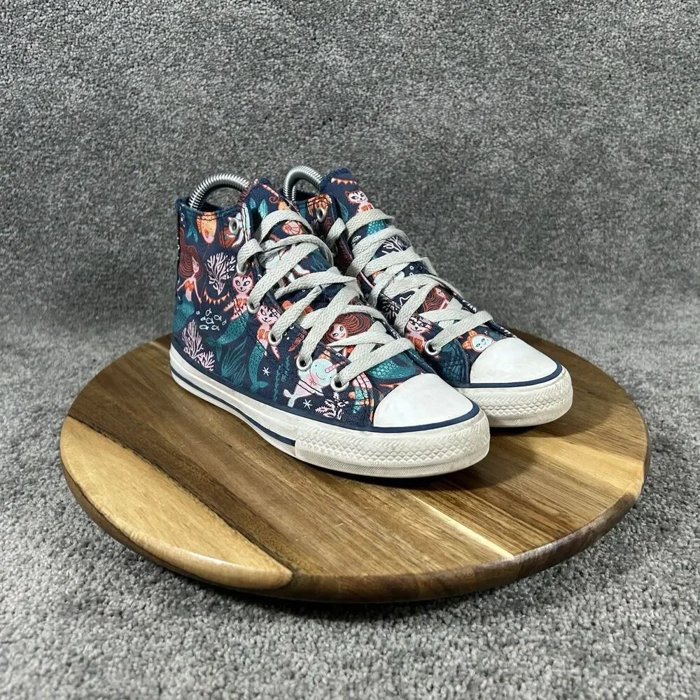 Converse Chuck Taylor All Star Kids Size 1 Mermaid Under The Sea Athletic Shoes